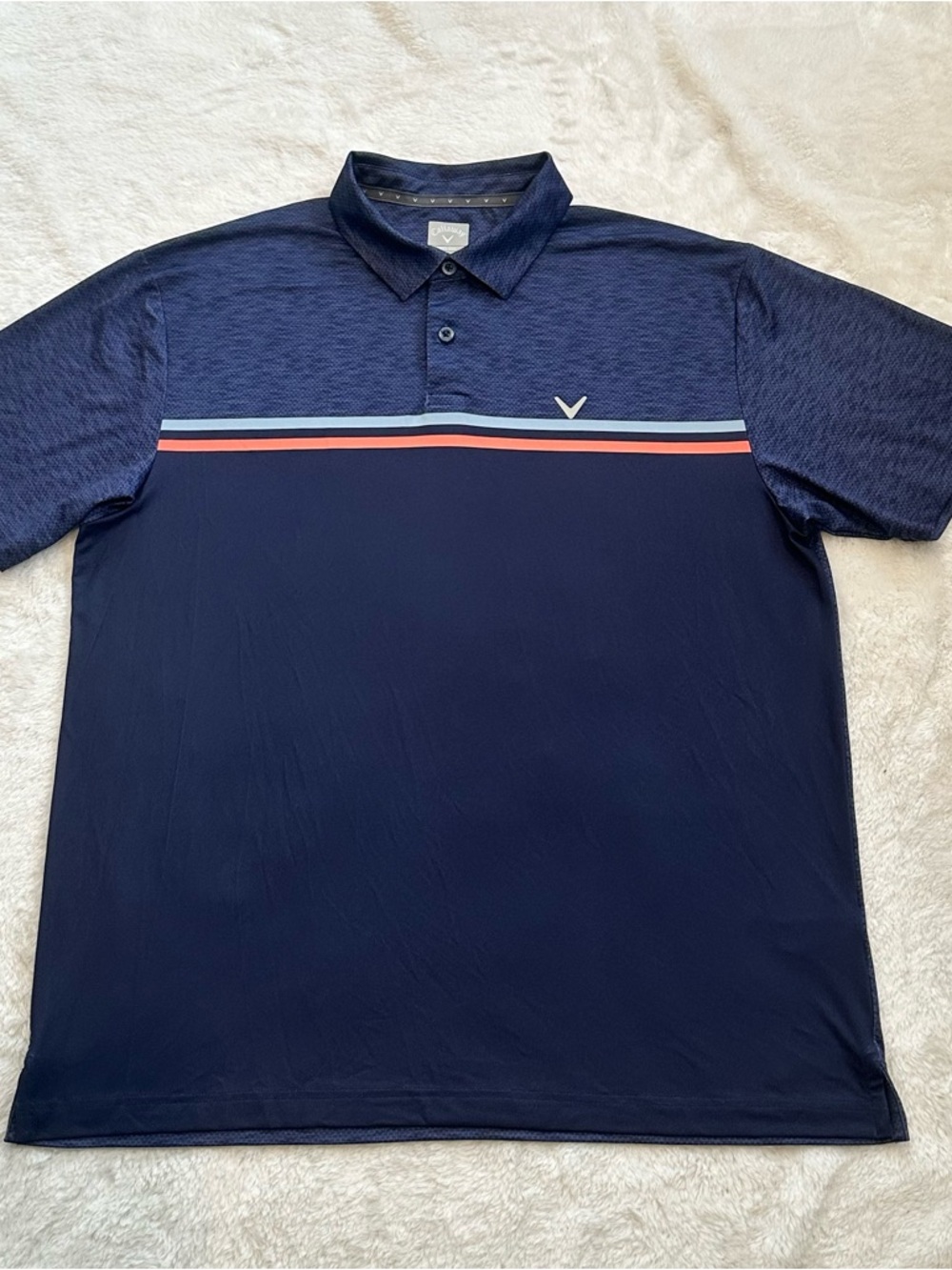 BUNDLE TWO Callaway golf navy blue and gray polo shirts Size L - Picture 2 of 11